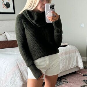 Market & Spruce Sharon Thumb Hole Cotton Blend Pullover